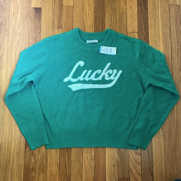 “Lucky” Green Sweater - Picture 4 of 11